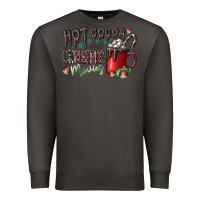 Smoke hot cocoa and christmas movies Premium Sweatshirt - CowhideDigitalArt
