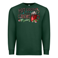 Sports Green hot cocoa and christmas movies Premium Sweatshirt - CowhideDigitalArt