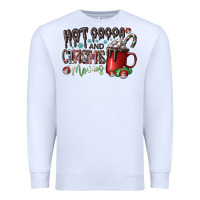 White hot cocoa and christmas movies Premium Sweatshirt - CowhideDigitalArt