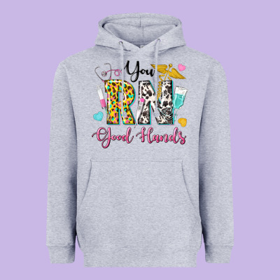 You Rn Good Hands Heavyweight Hoodie Designed By Texasbilliewilder