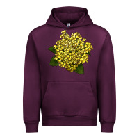 Mauve Wine Oregon Grape Flower Illustrations Urban Hoodie - LillyAllenDesigns