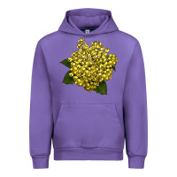 Tulip Oregon Grape Flower Illustrations Urban Hoodie - LillyAllenDesigns