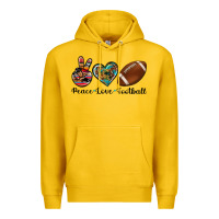 Lemon peace love football Premium Hoodie - Artiststas