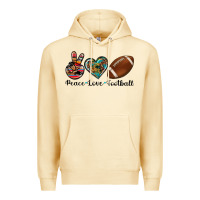 Pina Colada peace love football Premium Hoodie - Artiststas