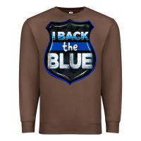 Chestnut I back the blue 4th of July Premium Sweatshirt - CowGirlArtShop