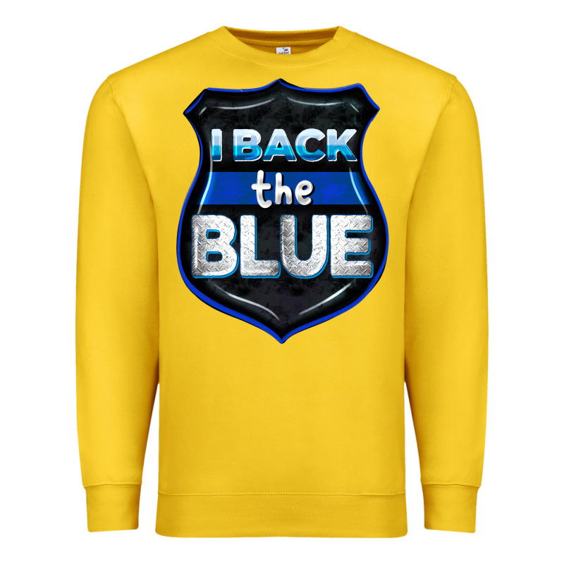 I Back The Blue 4th Of July Premium Sweatshirt by CowGirlArtShop | Teevron