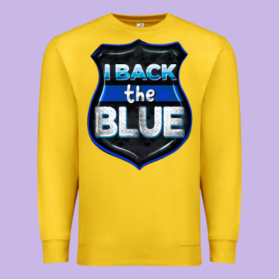 I Back The Blue 4th Of July Premium Sweatshirt Designed By Cowgirlartshop