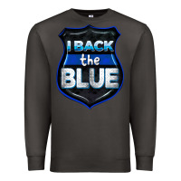 Smoke I back the blue 4th of July Premium Sweatshirt - CowGirlArtShop