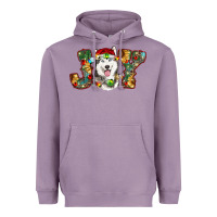 Lavender husky christmas joy Heavyweight Hoodie - RanaPortraitStore