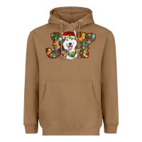 Toasted Coconut husky christmas joy Heavyweight Hoodie - RanaPortraitStore