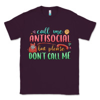 Plum call me antisocial but please dont call me Classic Tee - MaliasSmallBusiness