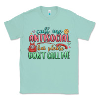 Seafoam call me antisocial but please dont call me Classic Tee - MaliasSmallBusiness