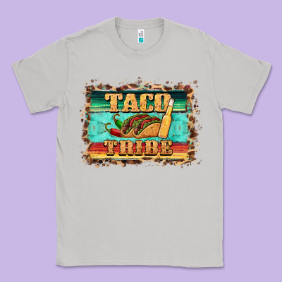 Taco Tribe Western Background Classic Tee Designed By Barkaloodesign