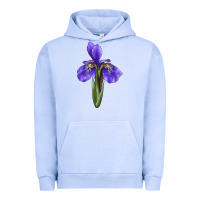 Pigment Grape Ice Iris Flower Illustrations Urban Hoodie - LillyAllenDesigns