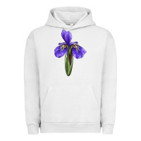 Pigment Lunar Rock Iris Flower Illustrations Urban Hoodie - LillyAllenDesigns