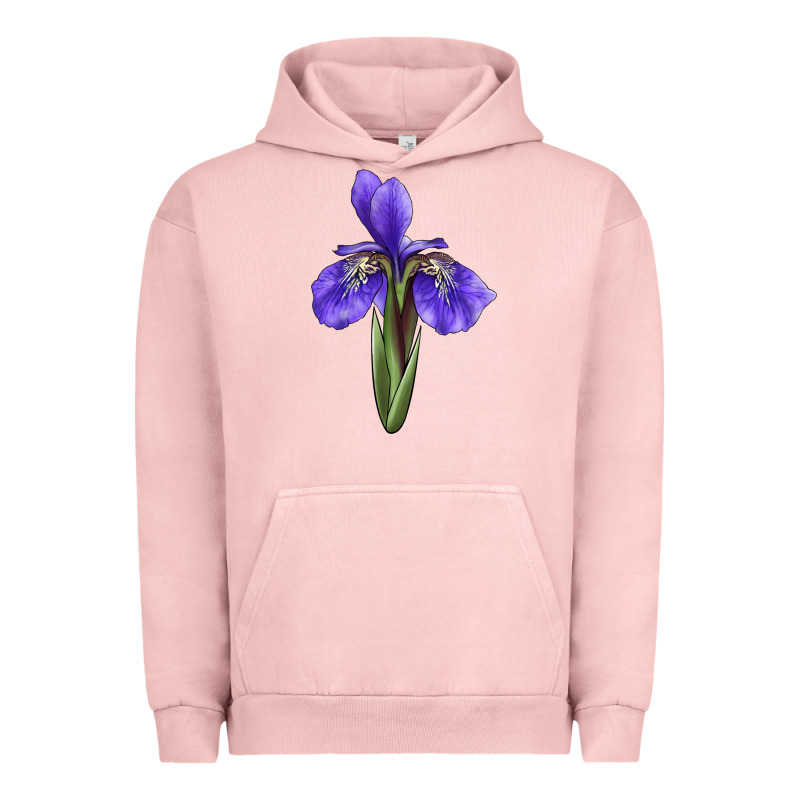 Iris Flower Illustrations Urban Hoodie by LillyAllenDesigns | Teevron
