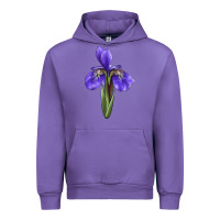 Tulip Iris Flower Illustrations Urban Hoodie - LillyAllenDesigns