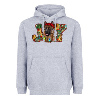 Heather Grey german shepherd christmas joy Heavyweight Hoodie - RanaPortraitStore