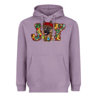 Lavender german shepherd christmas joy Heavyweight Hoodie - RanaPortraitStore