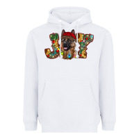White german shepherd christmas joy Heavyweight Hoodie - RanaPortraitStore