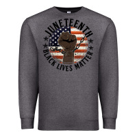 Charcoal Heather black lives matter Premium Sweatshirt - HRA Design Shop