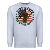 Heather Grey black lives matter Premium Sweatshirt - HRA Design Shop