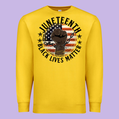 Black Lives Matter Premium Sweatshirt Designed By Hra Design Shop