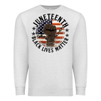 Oatmeal Heather black lives matter Premium Sweatshirt - HRA Design Shop