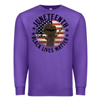 Purple black lives matter Premium Sweatshirt - HRA Design Shop
