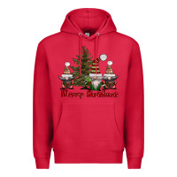 Cardinal merry christmas with gnomes Premium Hoodie - AdoDesignShop