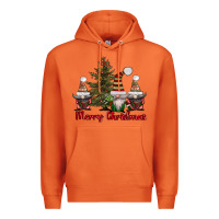Carrot merry christmas with gnomes Premium Hoodie - AdoDesignShop