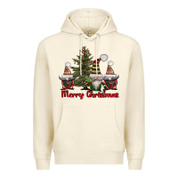 Sandshell merry christmas with gnomes Premium Hoodie - AdoDesignShop