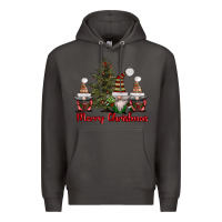 Smoke merry christmas with gnomes Premium Hoodie - AdoDesignShop
