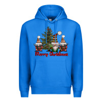 True Royal merry christmas with gnomes Premium Hoodie - AdoDesignShop