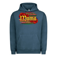 Pigment Midnight Navy Latina mama with serape and roses Urban Hoodie - Jasminsmagicworld