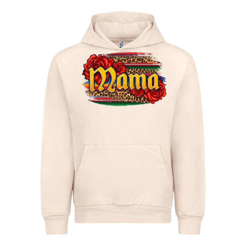 Latina Mama With Serape And Roses Urban Hoodie by Jasminsmagicworld | Teevron