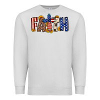 Dove Grey Faith USA flag sunflower Premium Sweatshirt - Neo Western