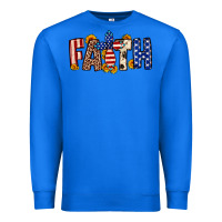 True Royal Faith USA flag sunflower Premium Sweatshirt - Neo Western