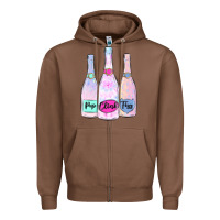 Chestnut pop clink fizz champagne bubbly Zipper Hoodie - MaliasSmallBusiness