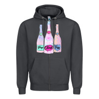 Smoke pop clink fizz champagne bubbly Zipper Hoodie - MaliasSmallBusiness