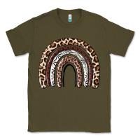 Army Green Cheetah rainbow Classic Tee - MaliasSmallBusiness