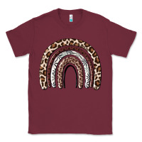 Burgundy Cheetah rainbow Classic Tee - MaliasSmallBusiness