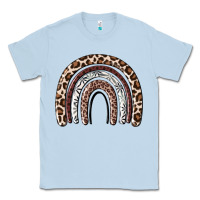 Dusty Blue Cheetah rainbow Classic Tee - MaliasSmallBusiness