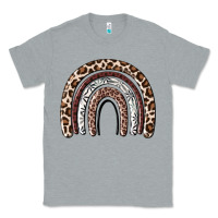 Heather Grey Cheetah rainbow Classic Tee - MaliasSmallBusiness