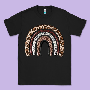 Cheetah Rainbow Classic Tee Designed By Maliassmallbusiness