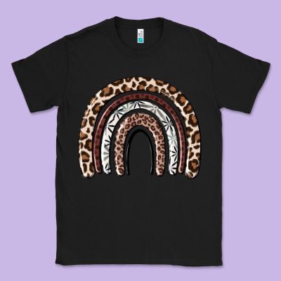 Classic Tee Cheetah rainbow