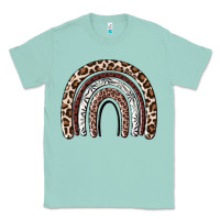 Seafoam Cheetah rainbow Classic Tee - MaliasSmallBusiness