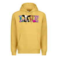 Antique Gold love with cow Premium Hoodie - AdoDesignShop