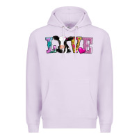 Lilac love with cow Premium Hoodie - AdoDesignShop