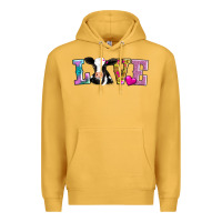Mustard love with cow Premium Hoodie - AdoDesignShop